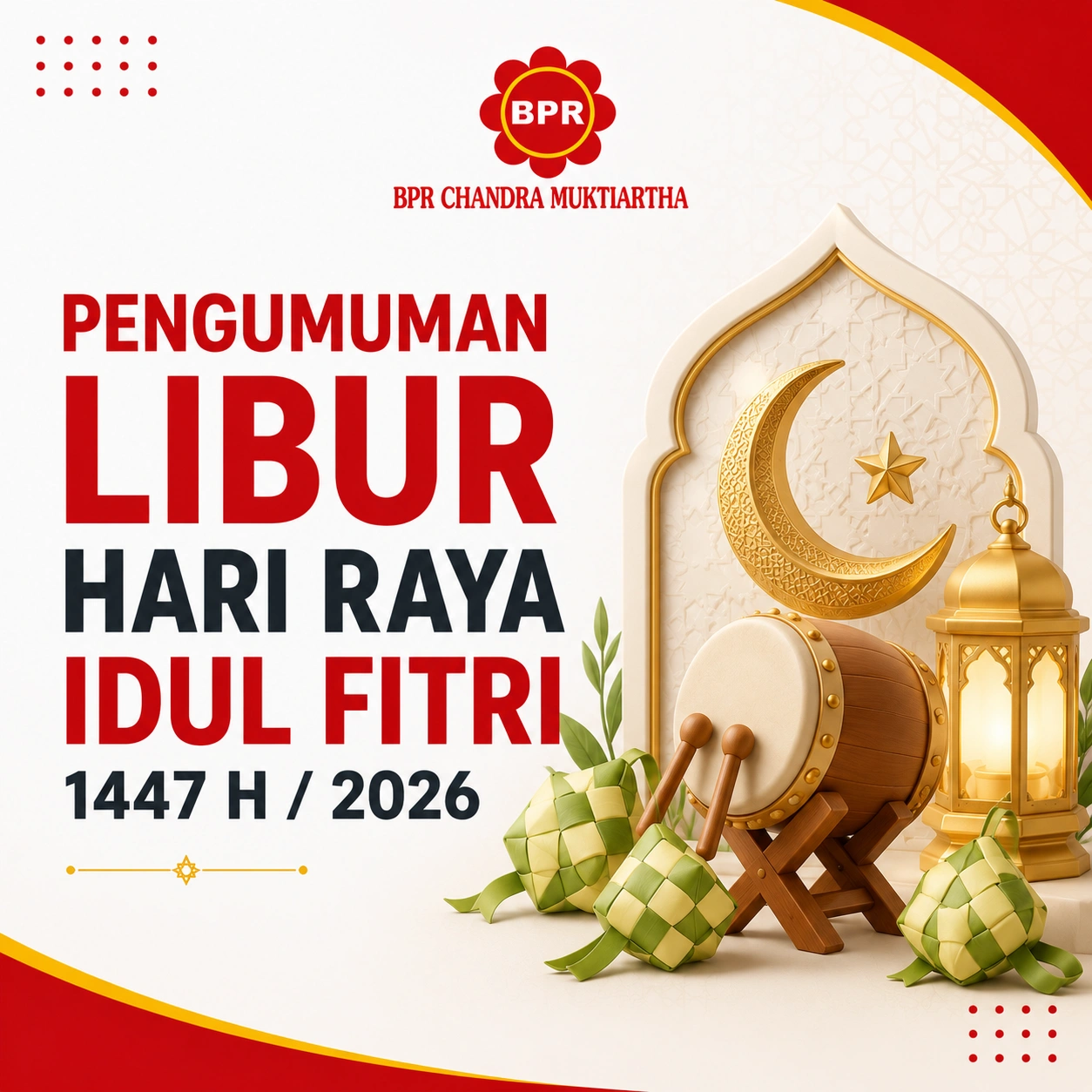 Pengumuman Libur Hari Raya Idul Fitri 1447 H / 2026